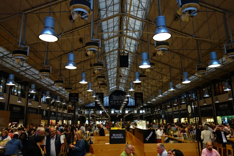 Dining hall at Time Out Market