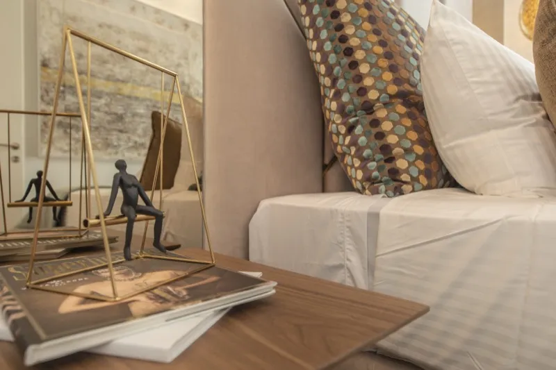 Elegant bedroom detail in a managed property